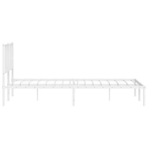 Metalni okvir za krevet s uzglavljem bijeli 183x213 cm Bijela 183 x 213 cm s uzglavljem Cijena