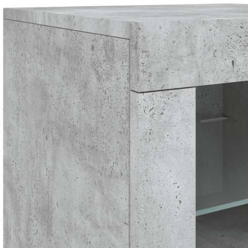 Komoda s LED svjetlima siva boja betona 60,5x37x67 cm - Beton siva 1 Cijena