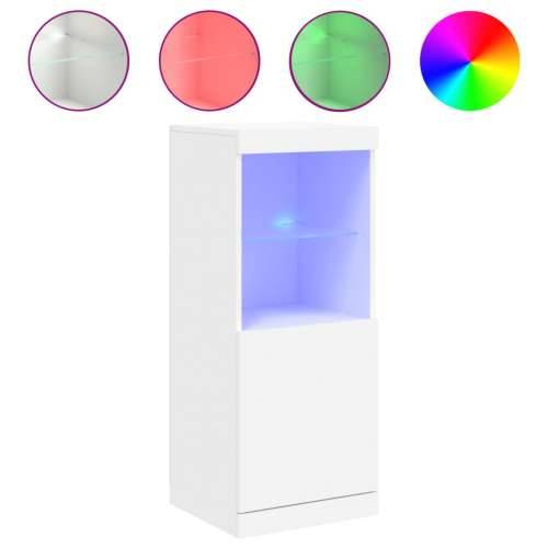 Komoda s LED svjetlima bijela 41x37x100 cm - Bijela 1 Cijena