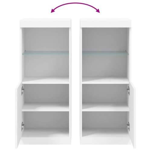 Komoda s LED svjetlima bijela 41x37x100 cm - Bijela 1 Cijena