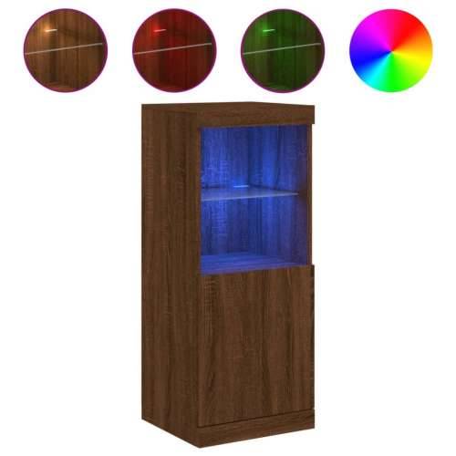 Komoda s LED svjetlima boja smeđeg hrasta 41x37x100 cm - Smeđi hrast 1 Cijena