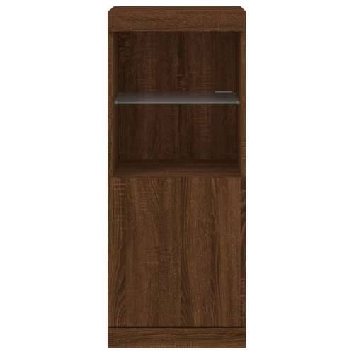 Komoda s LED svjetlima boja smeđeg hrasta 41x37x100 cm - Smeđi hrast 1 Cijena