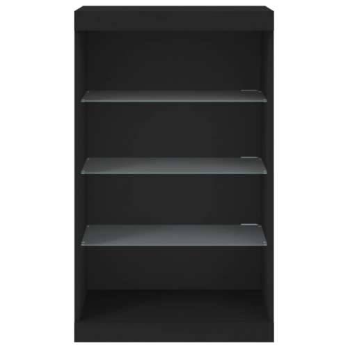 Komoda s LED svjetlima crna 60,5x37x100 cm - Crna 1 Cijena