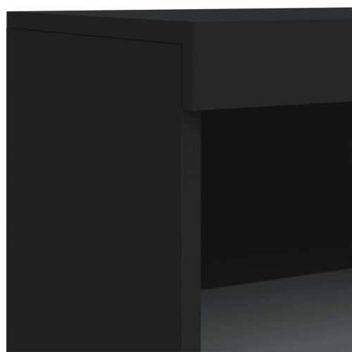 Komoda s LED svjetlima crna 60,5x37x100 cm - Crna 1 Cijena