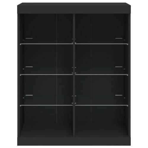 Komoda s LED svjetlima crna 81x37x100 cm - Crna 1 Cijena