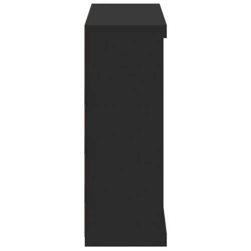 Komoda s LED svjetlima crna 81x37x100 cm - Crna 1 Cijena