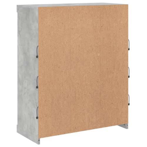Komoda s LED svjetlima siva boja betona 81x37x100 cm - Beton siva 1 Cijena