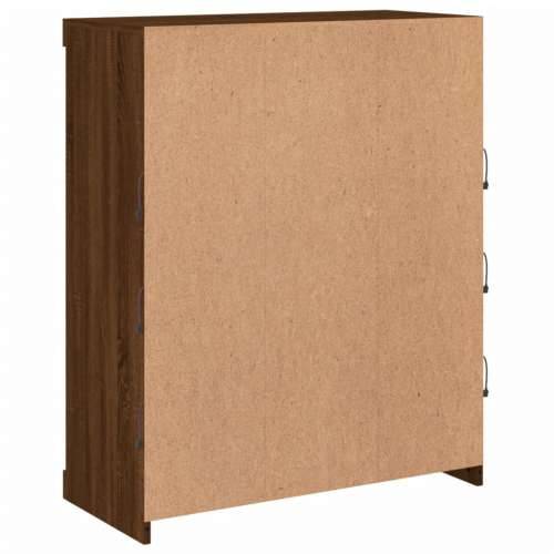 Komoda s LED svjetlima boja smeđeg hrasta 81x37x100 cm - Smeđi hrast 1 Cijena