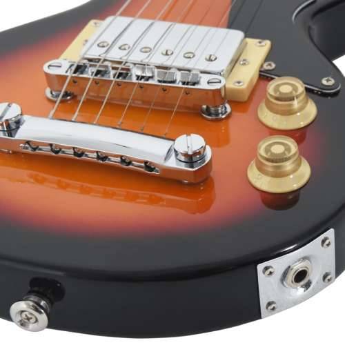 Električna gitara za djecu s torbom smeđe-crna 3/4 30 ” - Smeđa i crna Cijena