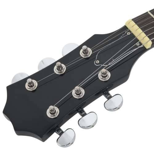 Električna gitara za djecu s torbom smeđe-crna 3/4 30 ” - Smeđa i crna Cijena