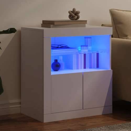 Komoda s LED svjetlima bijela 60,5 x 37 x 67 cm - Bijela 1 Cijena