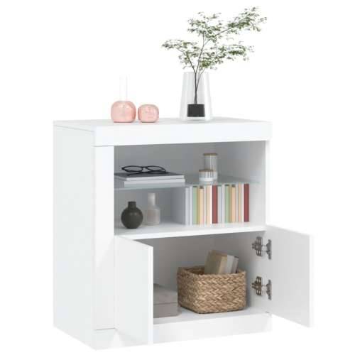 Komoda s LED svjetlima bijela 60,5 x 37 x 67 cm - Bijela 1 Cijena