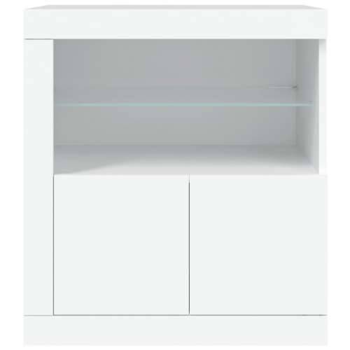 Komoda s LED svjetlima bijela 60,5 x 37 x 67 cm - Bijela 1 Cijena
