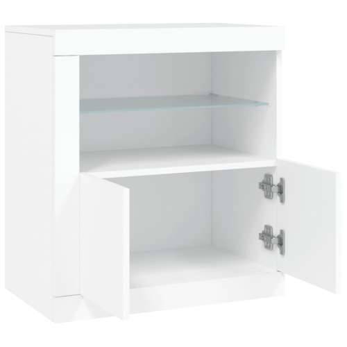 Komoda s LED svjetlima bijela 60,5 x 37 x 67 cm - Bijela 1 Cijena