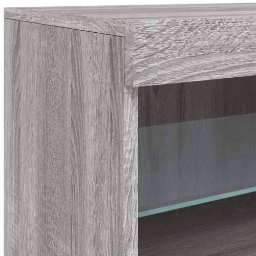 Komoda s LED svjetlima boja sivog hrasta 60 x 37 x 67 cm - Sivi hrast sonoma 1 Cijena