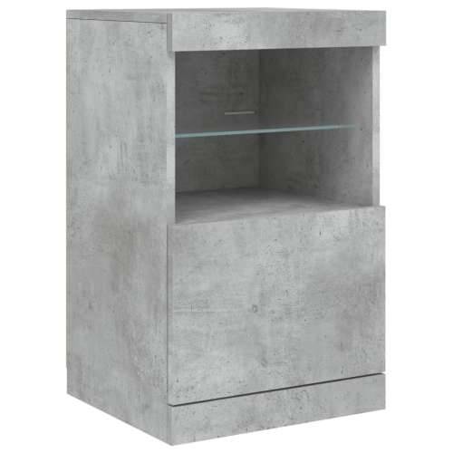 Komoda s LED svjetlima siva boja betona 41x37x67 cm - Beton siva 1 Cijena