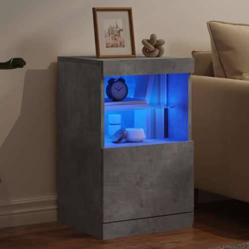 Komoda s LED svjetlima siva boja betona 41x37x67 cm - Beton siva 1 Cijena