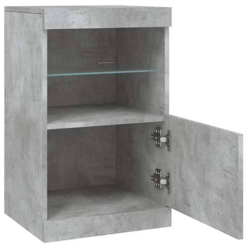 Komoda s LED svjetlima siva boja betona 41x37x67 cm - Beton siva 1 Cijena