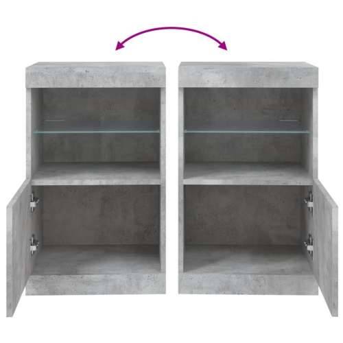 Komoda s LED svjetlima siva boja betona 41x37x67 cm - Beton siva 1 Cijena