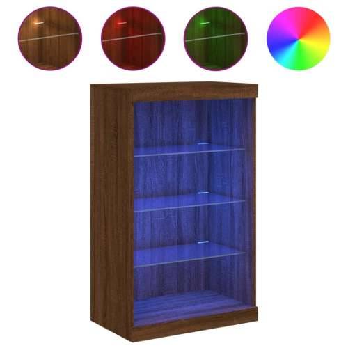 Komoda s LED svjetlima boja smeđeg hrasta 60,5x37x100 cm - Smeđi hrast 1 Cijena