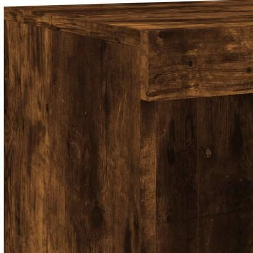 Komoda s LED svjetlima boja dimljenog hrasta 81x37x100 cm - Dimljeni hrast 1 Cijena