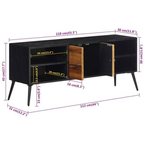 TV ormarić 112 x 31 x 45 cm od masivne obnovljene tikovine Cijena