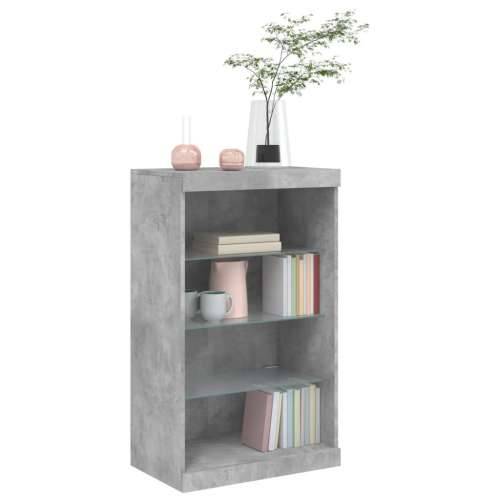 Komoda s LED svjetlima siva boja betona 60,5x37x100 cm - Beton siva 1 Cijena