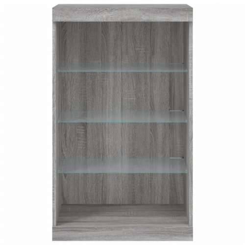 Komoda s LED svjetlima boja sivog hrasta 60,5x37x100 cm - Sivi hrast sonoma 1 Cijena