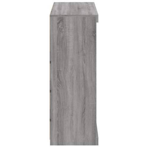 Komoda s LED svjetlima boja sivog hrasta 81x37x100 cm - Sivi hrast sonoma 1 Cijena