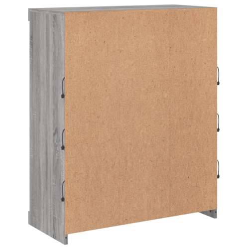 Komoda s LED svjetlima boja sivog hrasta 81x37x100 cm - Sivi hrast sonoma 1 Cijena