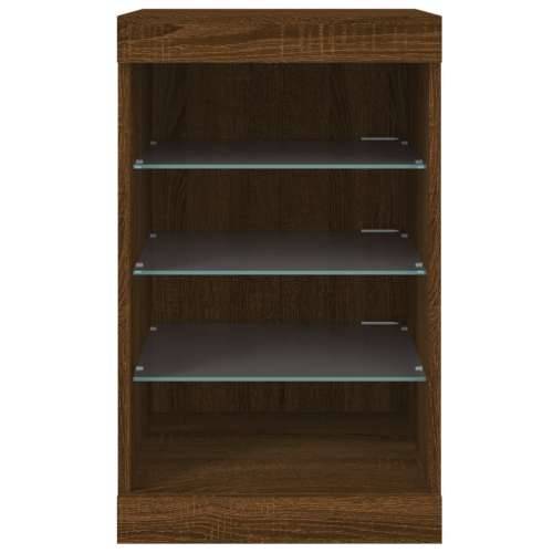 Komoda s LED svjetlima boja hrasta 41x37x67 cm - Smeđi hrast 1 Cijena