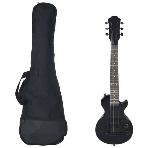 Električna gitara za djecu s torbom crna 3/4 30 ”