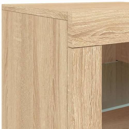 Komoda s LED svjetlima boja hrasta sonome 60,5x37x67 cm - sonoma hrast 1 Cijena