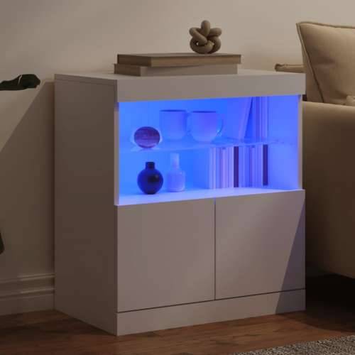 Komoda s LED svjetlima bijela 60x37x67 cm - Bijela 1 Cijena