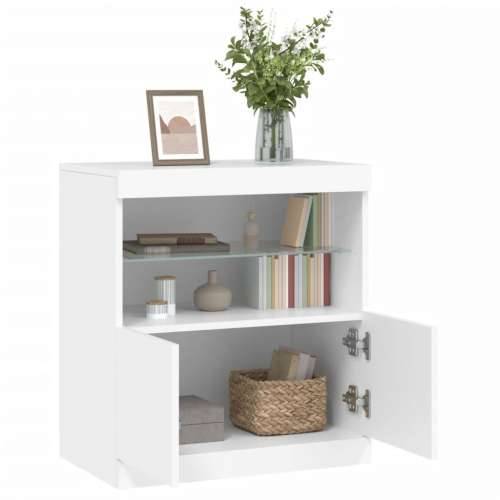 Komoda s LED svjetlima bijela 60x37x67 cm - Bijela 1 Cijena