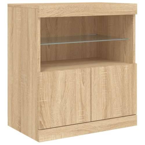 Komoda s LED svjetlima boja hrasta sonome 60x37x67 cm - sonoma hrast 1 Cijena