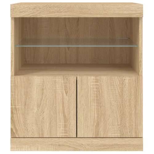 Komoda s LED svjetlima boja hrasta sonome 60x37x67 cm - sonoma hrast 1 Cijena