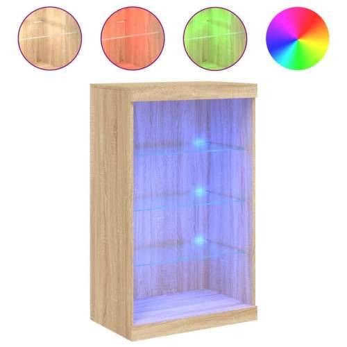 Komoda s LED svjetlima boja hrasta sonome 60,5x37x100 cm - sonoma hrast 1 Cijena