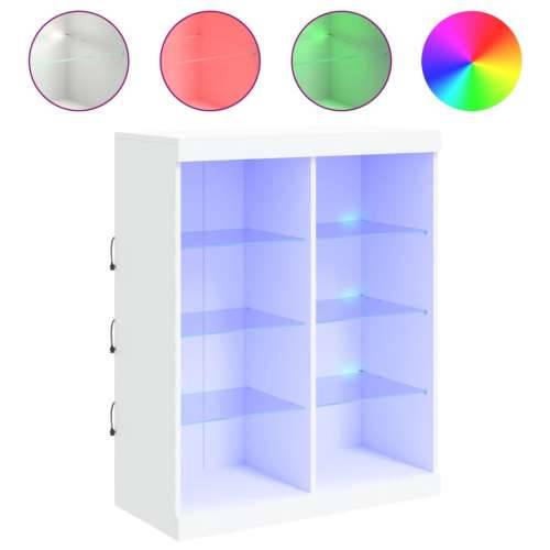 Komoda s LED svjetlima bijela 81x37x100 cm - Bijela 1 Cijena