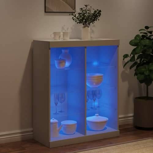 Komoda s LED svjetlima bijela 81x37x100 cm - Bijela 1 Cijena