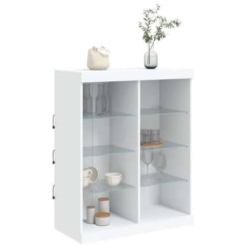 Komoda s LED svjetlima bijela 81x37x100 cm - Bijela 1 Cijena