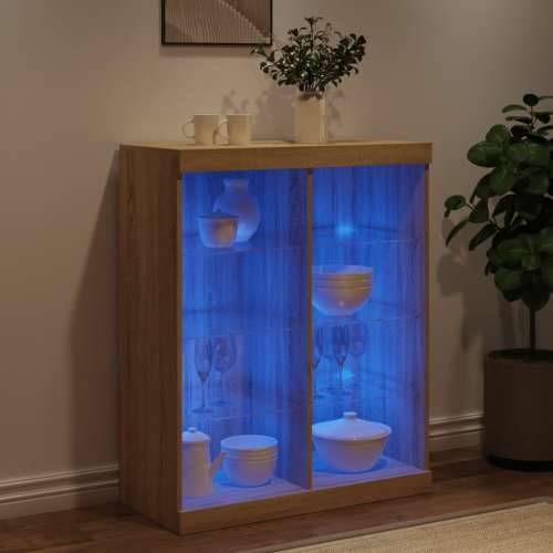 Komoda s LED svjetlima boja hrasta sonome 81x37x100 cm - sonoma hrast 1 Cijena