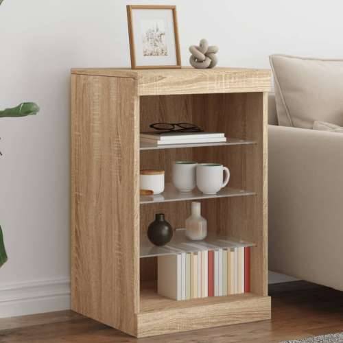 Komoda s LED svjetlima boja hrasta sonome 41x37x67 cm - sonoma hrast 1 Cijena