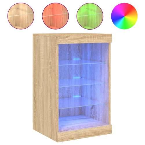 Komoda s LED svjetlima boja hrasta sonome 41x37x67 cm - sonoma hrast 1 Cijena