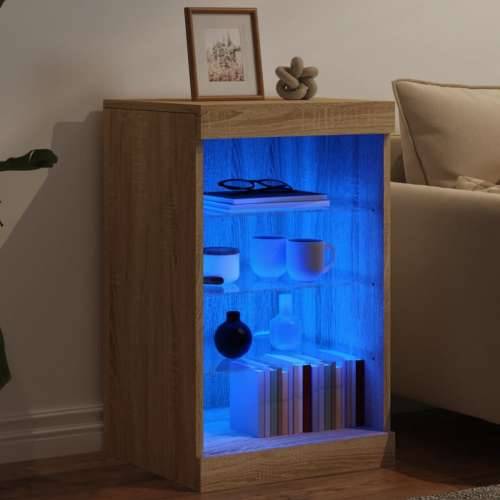 Komoda s LED svjetlima boja hrasta sonome 41x37x67 cm - sonoma hrast 1 Cijena