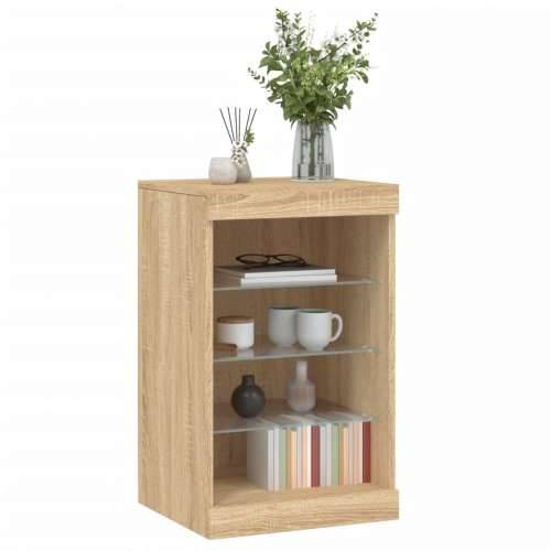 Komoda s LED svjetlima boja hrasta sonome 41x37x67 cm - sonoma hrast 1 Cijena