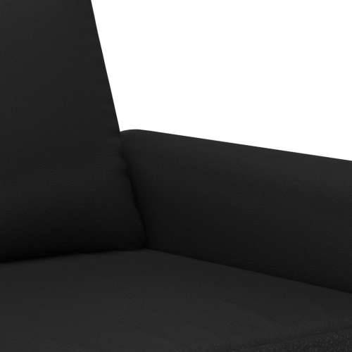 2-dijelni set sofa s jastucima crni od umjetne kože - Crna Bez oslonca za noge Cijena