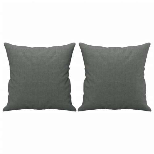 2-dijelni set sofa s jastucima tamnosivi od tkanine - Tamno siva s jastučićima Cijena