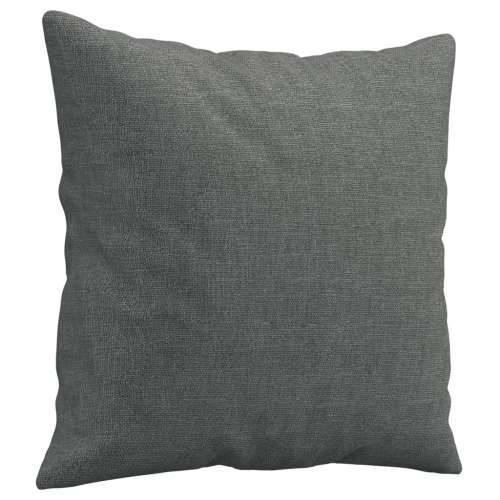 2-dijelni set sofa s jastucima tamnosivi od tkanine - Tamno siva s jastučićima Cijena