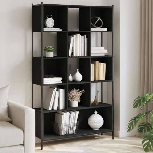 Regal za knjige crni 102x28x172 cm od konstruiranog drva - Crna 1 Cijena